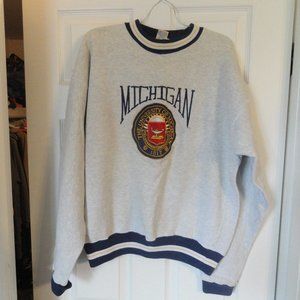 University of Michigan Sweatshirt -Grey  Size LG